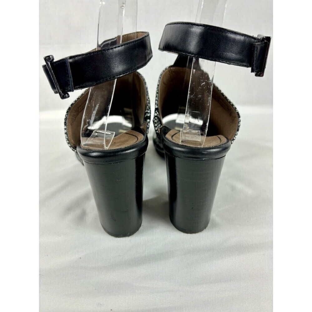 Vionic Kaia Mules Heels Snakeprint Reptile Black … - image 7